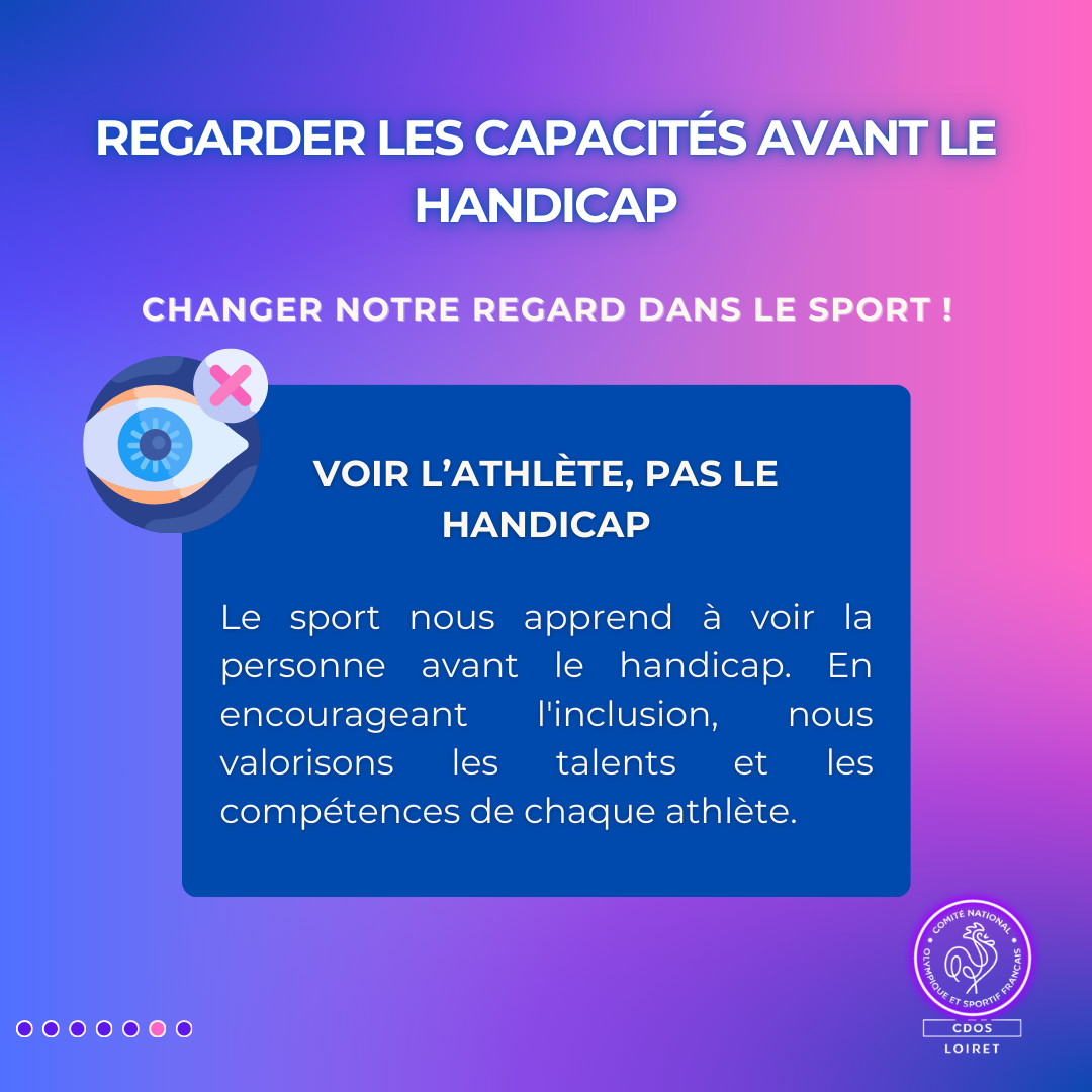 Changer votre regard dans le sport sur les capacités d'handicaps