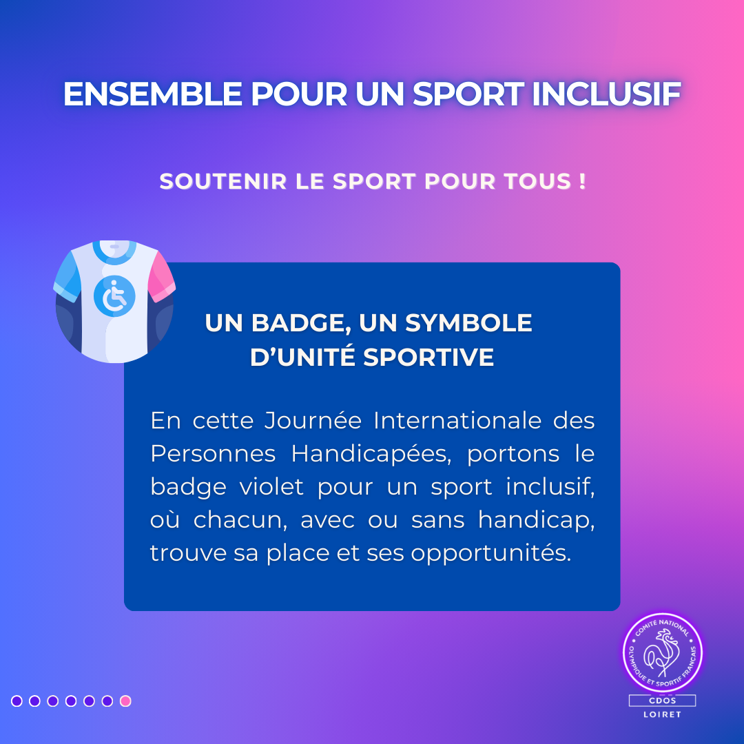 Soutenir le sport pour tous : c'est faire du sport avec ou sans handicap