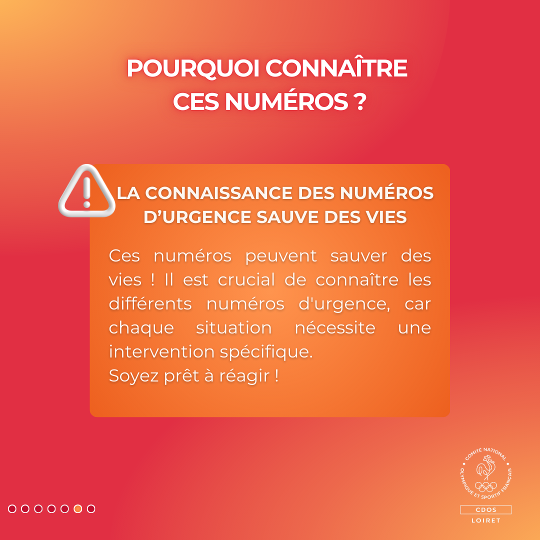 La connaissance des numéros d’urgence est cruciale, car chaque situation nécessite une intervention spécifique et ces numéros peuvent sauver des vies.