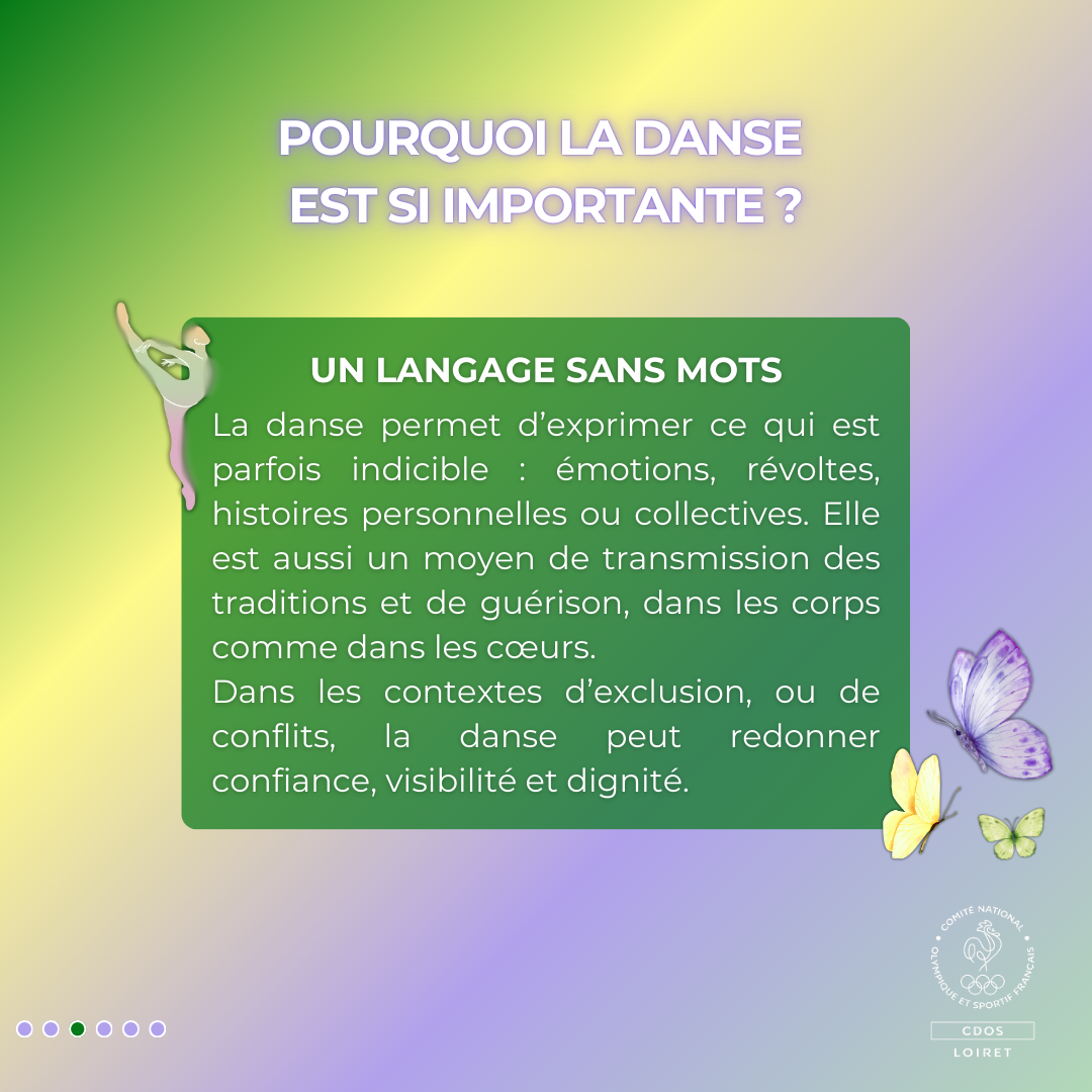La danse est un miroir de l’humanité et un moteur d’émancipation.