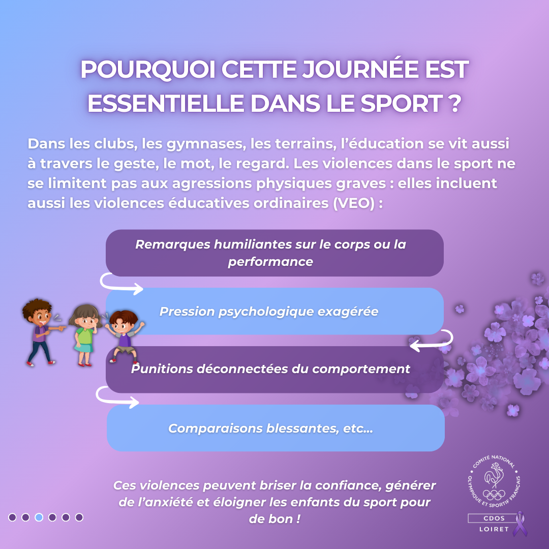 Ces violences peuvent briser la confiance, générer de l’anxiété et éloigner les enfants du sport pour de bon !
