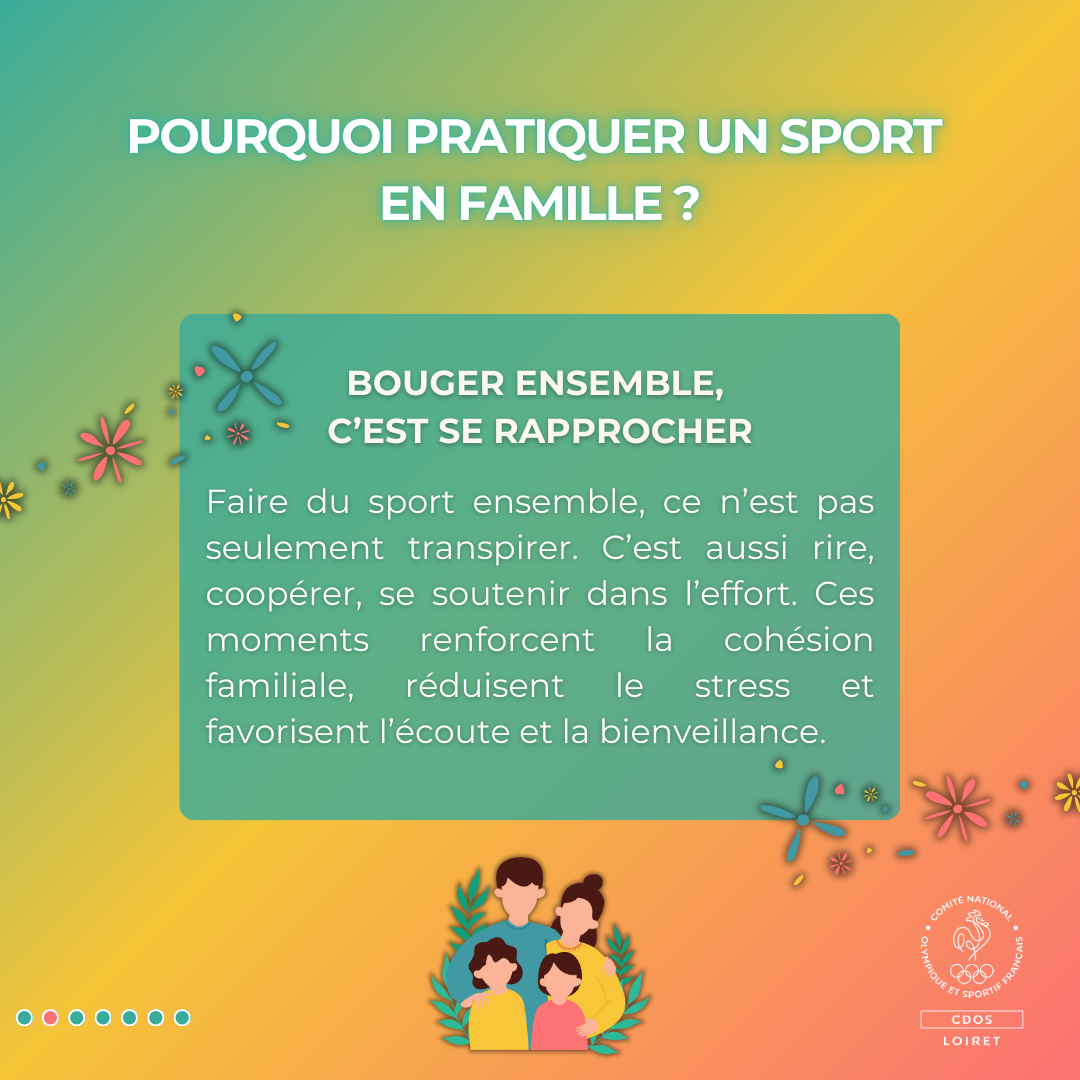 Pratiquer ensemble améliore à la fois la santé, la complicité et la communication familiale.