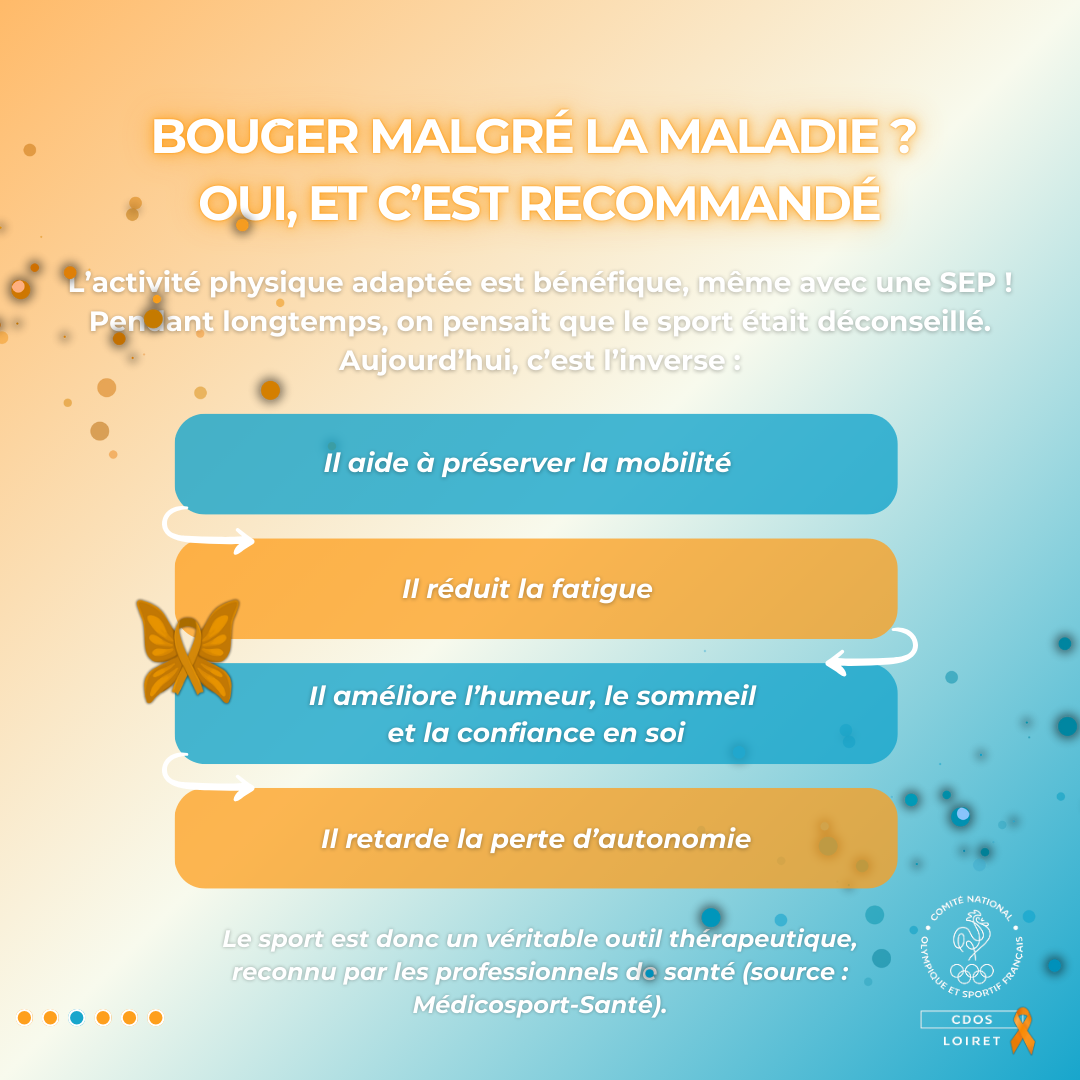 Le sport est donc un véritable outil thérapeutique, reconnu par les professionnels de santé (source : Médicosport-Santé).