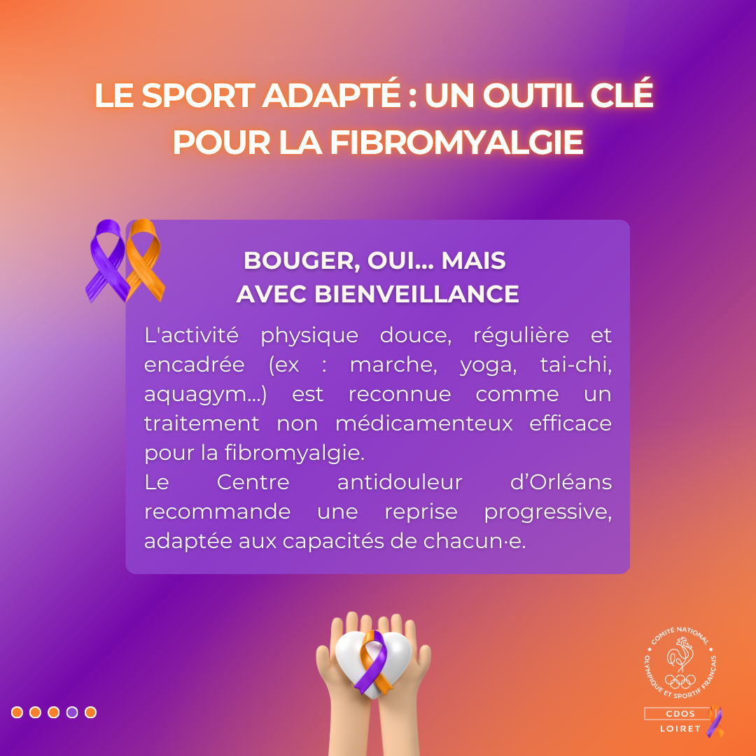 Le sport peut soulager les symptômes s’il est adapté et pratiqué avec précaution.