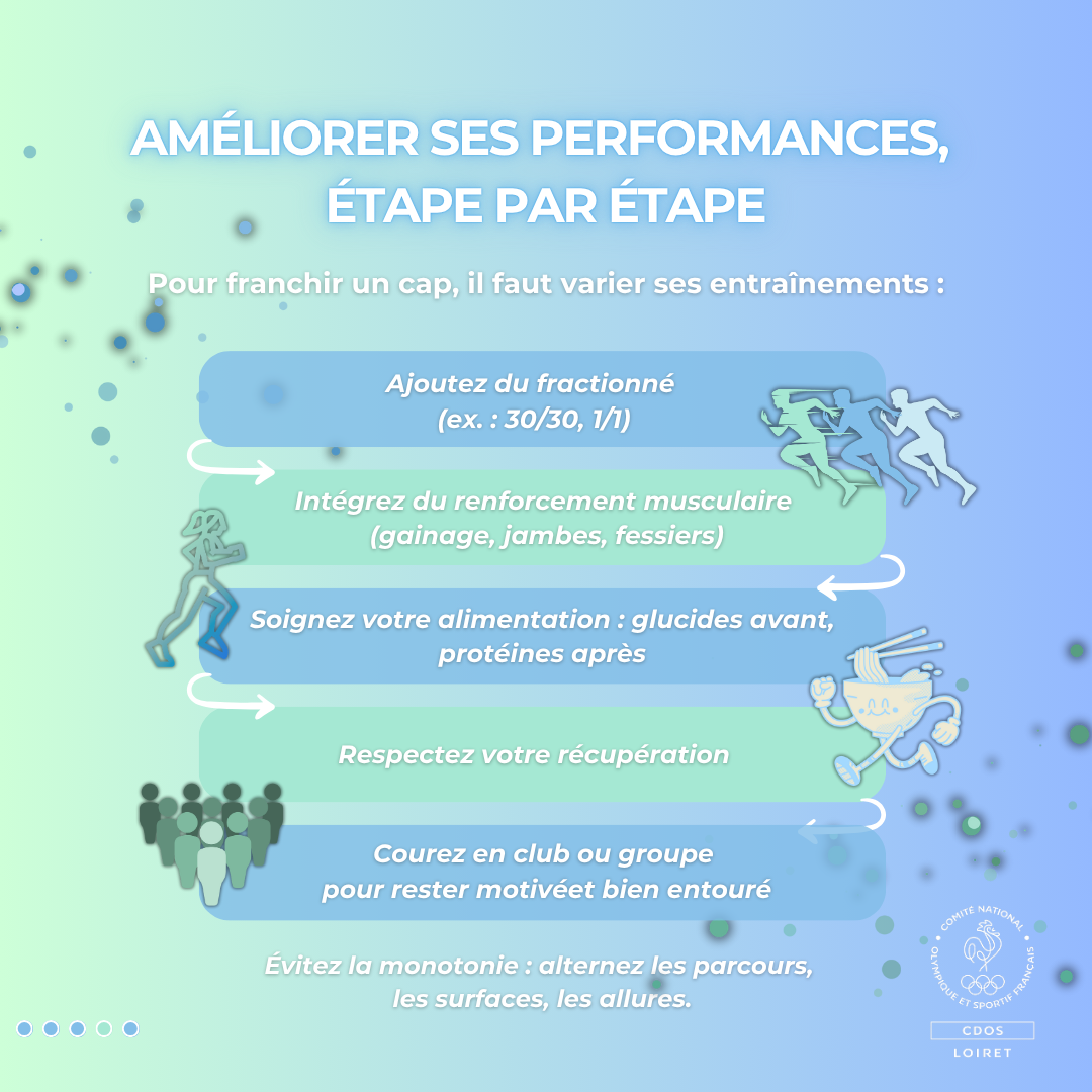 Évitez la monotonie : alternez les parcours, les surfaces, les allures.