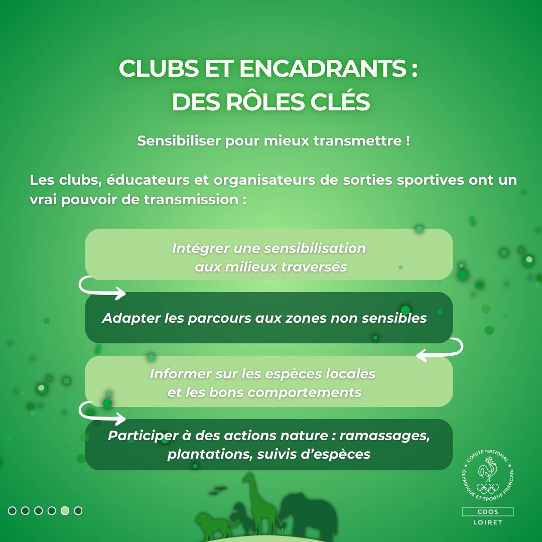Les structures sportives peuvent devenir des ambassadrices de la biodiversité.