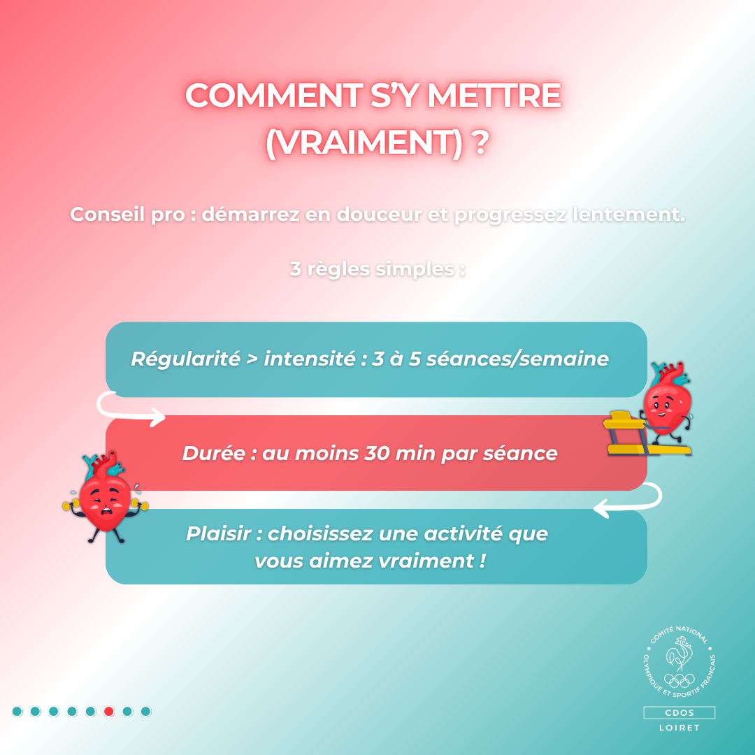 Conseil pro : démarrez en douceur et progressez lentement.