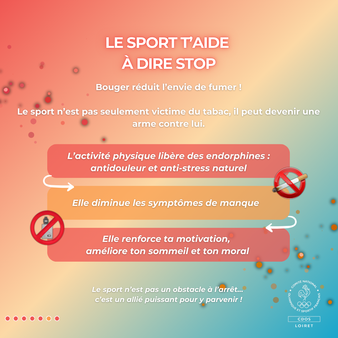 Le sport n’est pas un obstacle à l’arrêt… c’est un allié puissant pour y parvenir.