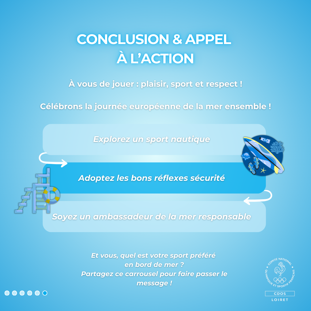 Sport, prévention, écogestes : tous acteurs d’une mer vivante et accueillante.