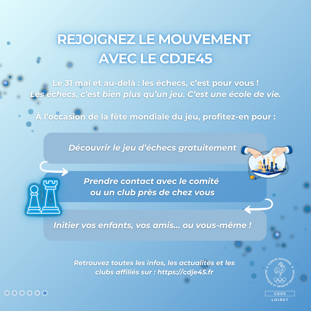 Rejoignez le mouvement avec le CDJE45