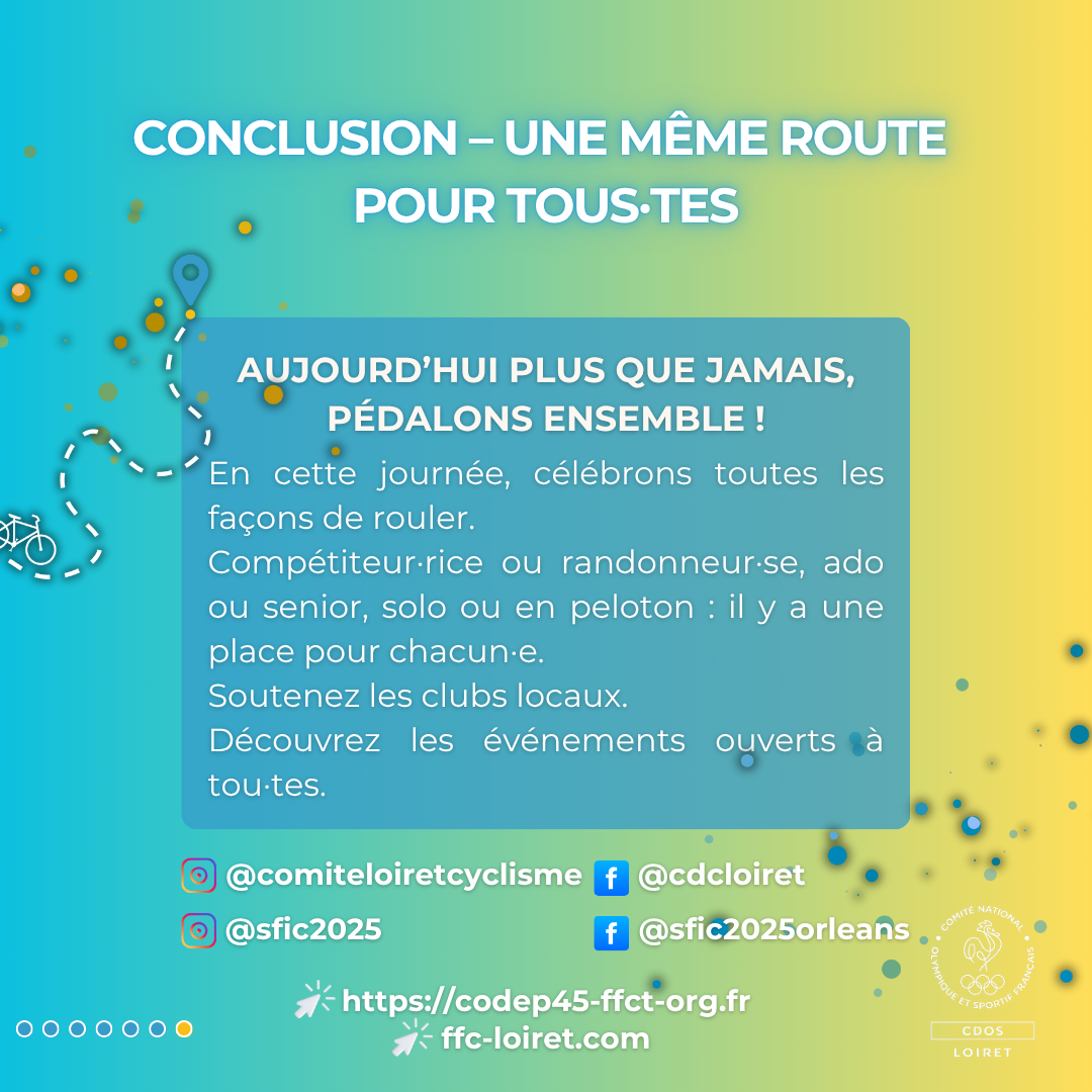 En cette Journée mondiale du vélo, célébrons toutes les façons de rouler. Compétiteur·rice ou randonneur·se, ado ou senior, solo ou en peloton : il y a une place pour chacun·e.