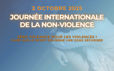 JOURNÉE INTERNATIONALE DE LA NON-VIOLENCE : POUR UNE PRATIQUE SPORTIVE SANS VIOLENCE