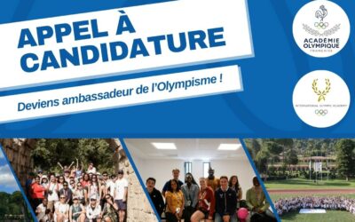 SESSION DES JEUNES AMBASSADEURS OLYMPIQUES 2026 – APPEL À CANDIDATURES
